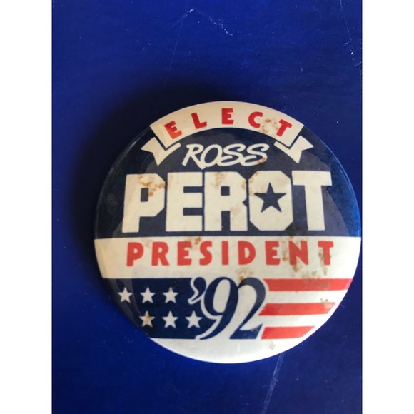 Perot Presidential Campaign 1992 Sign & Political Button Lot Vintage Political - Picture 10 of 11